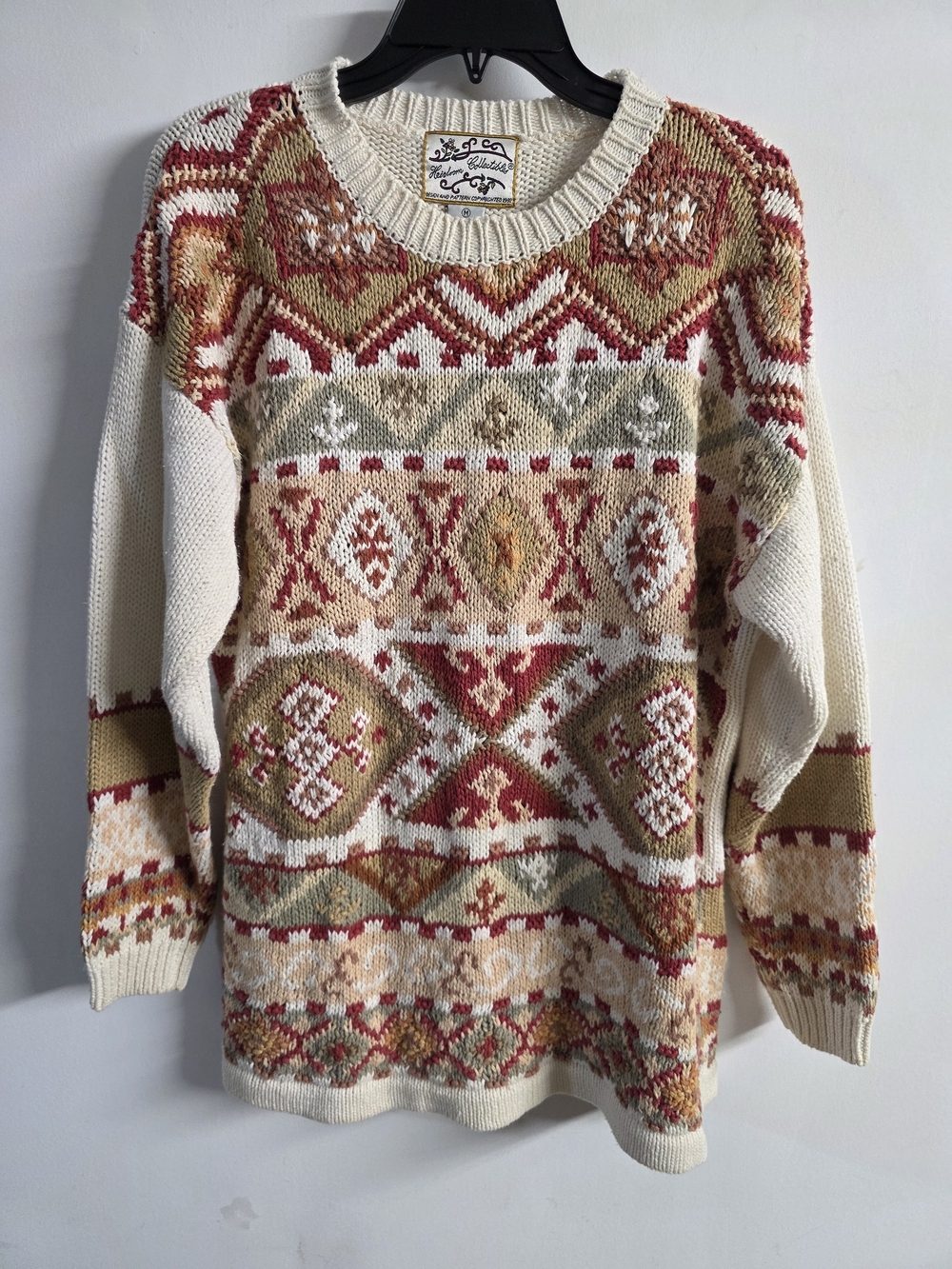 Vintage Heirloom Collectibles Fair Isle Southwestern Knit Sweater Size M